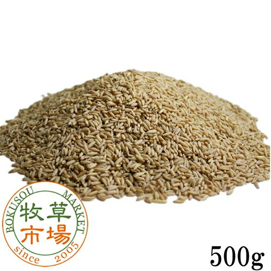 牧草市場 えん麦 500g（殻なし）