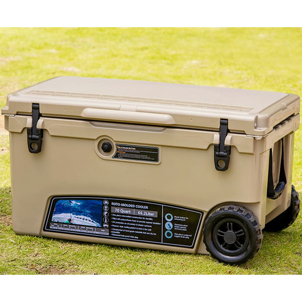 楽天市場】クーラーボックス 70QT キャスター付き hantの通販 楽天市場】クーラーボックス 70QT キャスター付き hantの通販