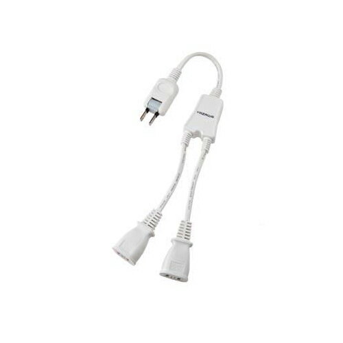 YAZAWA ACアダプター用分配延長コード ホワイト Y02V2002WH【メーカー直送】