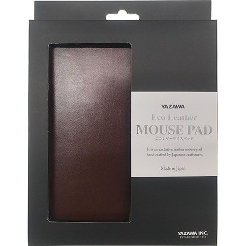 矢澤 YAZAWA エコレザーマウスパッド ダークブラウン footmate30610【メーカー直送】 矢澤 YAZAWA エコレザーマウスパッド ダークブラウン footmate30610【メーカー直送】