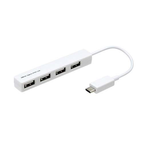 ナカバヤシ Type-C4ポートUSB2.0ハブ ホワイト UH-C2394W【メーカー直送】 ナカバヤシ Type-C4ポートUSB2.0ハブ ホワイト UH-C2394W【メーカー直送】