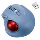 ナカバヤシ 小型無線静音5ボタンレーザー式親指トラックボール ブルー MUS-TRLF224BL【メーカー直送】(2)