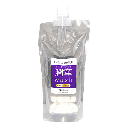 ASQUA 革専用クリーナー 潤革.wash 詰め替え用パック500ml 洗うように革の汚れを落とす ASQUA13819【メーカー直送】 ASQUA 革専用クリーナー 潤革.wash 詰め替え用パック500ml 洗うように革の汚れを落とす ASQUA13819【メーカー直送】
