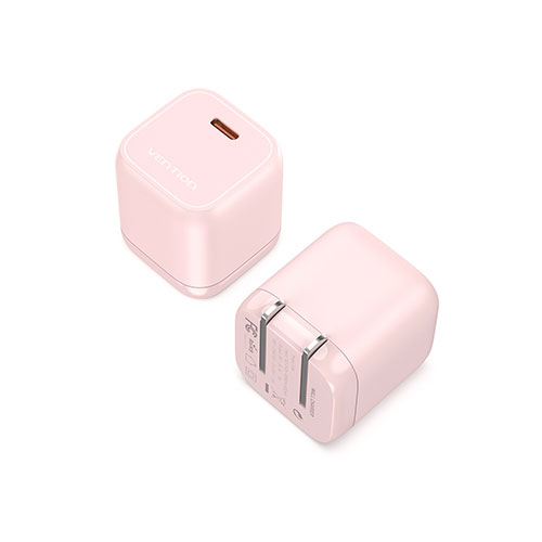 VENTION 1-port USB-C GaN コンセント充電器(30W) ピンク FA-8654【メーカー直送】 VENTION 1-port USB-C GaN コンセント充電器(30W) ピンク FA-8654【メーカー直送】