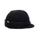 MACK BARRY マクバリー 【BEANIE(ビーニー)】 M VISOR CAP BEANIE ブラック MCBRY72812【メーカー直送】