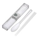 【5セット】 岩崎工業 とっても強いケース&スプーン18cm箸付 ホワイト H-600WHX5【メーカー直送】