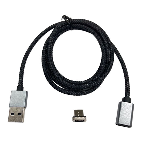 HIDISC マグネット充電ケーブル Type-A to Type-C ブラック HD-MGACC1BK【メーカー直送】 HIDISC マグネット充電ケーブル Type-A to Type-C ブラック HD-MGACC1BK【メーカー直送】