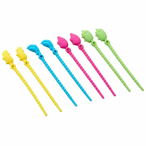 【5セット】 スマイルキッズ アニマルシリコンバンドミニ8本入 AKD-2008X5【メーカー直送】