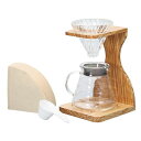 HARIO V60 オリーブウッドスタンドセット VSS-1206-OV【メーカー直送】(3)
