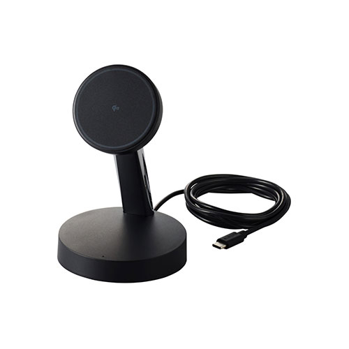 エレコム マグネットQi2規格対応ワイヤレス充電器(15W・スタンド) ブラック W-MS10BK【メーカー直送】 エレコム マグネットQi2規格対応ワイヤレス充電器(15W・スタンド) ブラック W-MS10BK【メーカー直送】