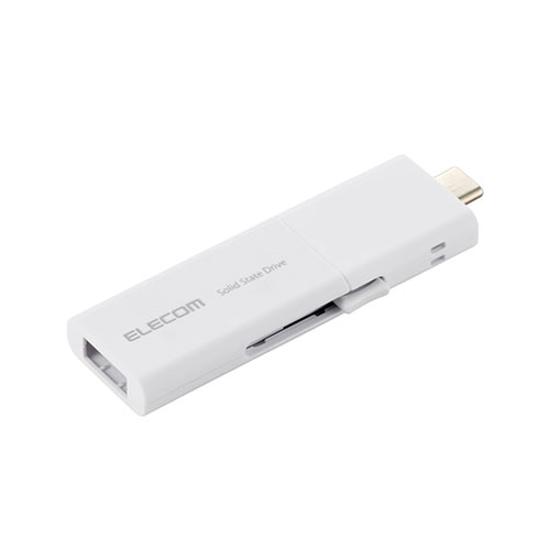 エレコム USB Type-C(TM)/USB-Aコネクター対応外付けポータブルSSD ESD-EWB_Rシリーズ 1TB ホワイト ESD-EWB1000GWHR【メーカー直送】 エレコム USB Type-C(TM)/USB-Aコネクター対応外付けポータブルSSD ESD-EWB_Rシリーズ 1TB ホワイト ESD-EWB1000GWHR【メーカー直送】