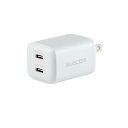 エレコム AC充電器 USB充電器 USB PD対応 30W USB-C×2 スイングプラグ ブラック MPA-ACCP9430WH【メーカー直送】(2)