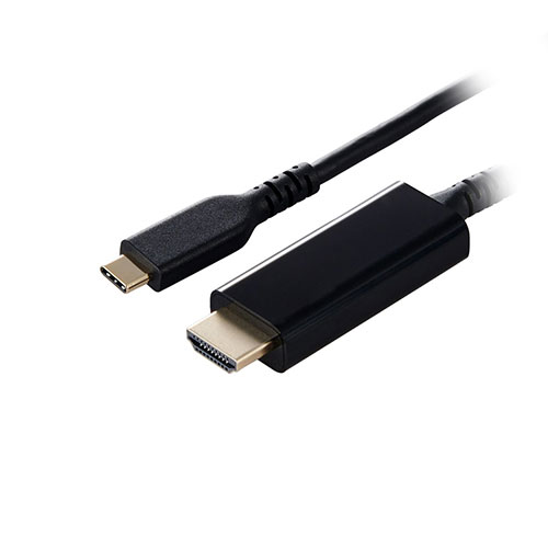 エレコム USB Type-C(TM) - HDMI(R)変換ケーブル(高耐久タイプ) 2m ブラック MPA-CHDMIS20BK2【メーカー直送】