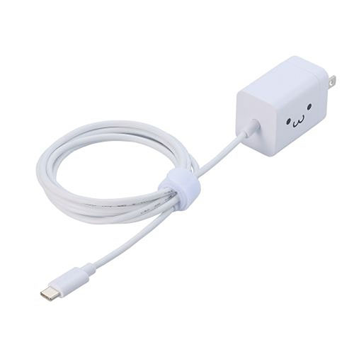 エレコム AC充電器 スマホ・タブレット用 USB PD 20W USB-Cケーブル一体 1.5m しろちゃん MPA-ACCP6920WF【メーカー直送】 エレコム AC充電器 スマホ・タブレット用 USB PD 20W USB-Cケーブル一体 1.5m しろちゃん MPA-ACCP6920WF【メーカー直送】
