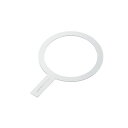 エレコム MagSafe 磁力ワイヤレス充電器 対応 メタルリングステッカー ホワイト AMS-MAGSTWH【メーカー直送】(2)