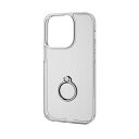 エレコム iPhone 14 Pro ハイブリッドケース リング付 PM-A22CHVCKRSV【メーカー直送】