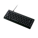 エレコム ゲーミングキーボード V custom 有線 着脱式 テンキーレス 65%サイズ スピードリニア(銀軸) ブラック TK-VK200SBK【メーカー直送】