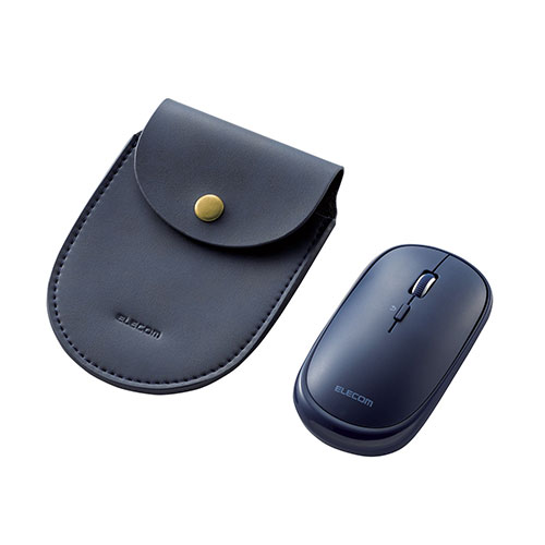 エレコム マウス/Bluetooth/4ボタン/薄型/充電式/3台同時接続/ブルー M-TM15BBBU【メーカー直送】