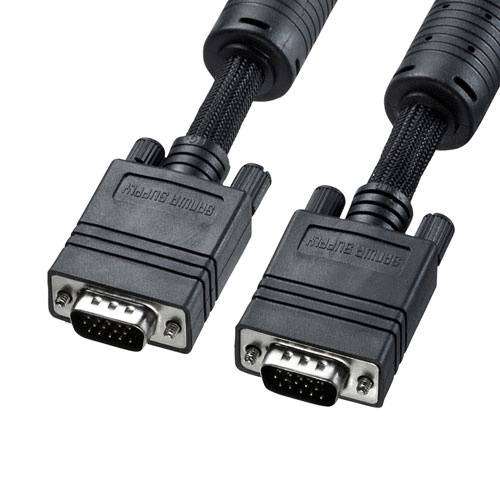 サンワサプライ ナイロンメッシュディスプレイケーブル アナログRGB 10m KC-NMV100K【メーカー直送】 サンワサプライ ナイロンメッシュディスプレイケーブル アナログRGB 10m KC-NMV100K【メーカー直送】