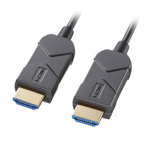 サンワサプライ 8K/60Hz 4K/120Hz対応光ファイバHDMIケーブル 10m KM-HD20-UFB10LP【メーカー直送】 サンワサプライ 8K/60Hz 4K/120Hz対応光ファイバHDMIケーブル 10m KM-HD20-UFB10LP【メーカー直送】