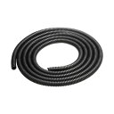 サンワサプライ コルゲートチューブ ブラック 2m巻き 内寸直径7.4mm CA-302【メーカー直送】