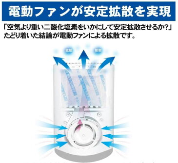 【空間除菌】大木製薬　ウイルオフ　電動ファン　60日用ウイルス除去　除菌 消臭 1個