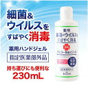 【在庫あり◆送料無料】アルコール配合薬用ハンドジェル　230ml　保湿成分配合　細菌・ウイルス素早く消毒　手指、皮膚の洗浄消毒、携帯便利 その1