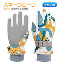 スキー グローブ 子供用 レディース メンズ スノーグローブ スキー スノーボード スノボ グローブ ミトン 手袋 五本指登山 バイク 自転車 滑り止め 完全防...