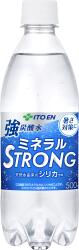 こちらの商品は48本までが1梱包となります。 商品名 伊藤園強炭酸水 ミネラルSTRONG　PET 500ml 原材料名 ナチュラルミネラルウォーター、塩湖ミネラル（イスラエル製造）/炭酸ガス 内容量 500ml×48本 保存方法 直射日光...