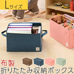 【期間限定！10%OFF】 おもちゃ 収納 おむつ 衣装ケース 布 収納箱 小物 整理ボックス 折りたたみ収納 衣類収納 大容量 おもちゃ収納 衣替え 収納ケース フタ付き ファスナー 収納袋 衣類 整理 本 マンガ 絵本 衣類整理 布製 箱 Lサイズ DTB600029