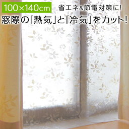 遮熱シート 窓 断熱カーテンライナー カーテンライナー 断熱カーテン 夏 暑さ対策 断熱 冬 寒さ対策 遮熱 採光 エアコン 暖房 冷房 効率アップ 節電 省エネ エコ 防寒 抗菌 防カビ UVカット 紫外線対策 室内 腰高窓 ホワイト レースリーフ柄 2枚セット 100×140cm ETC001653