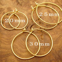 22金シンプルフープピアスフープピアス輪っこのピアス