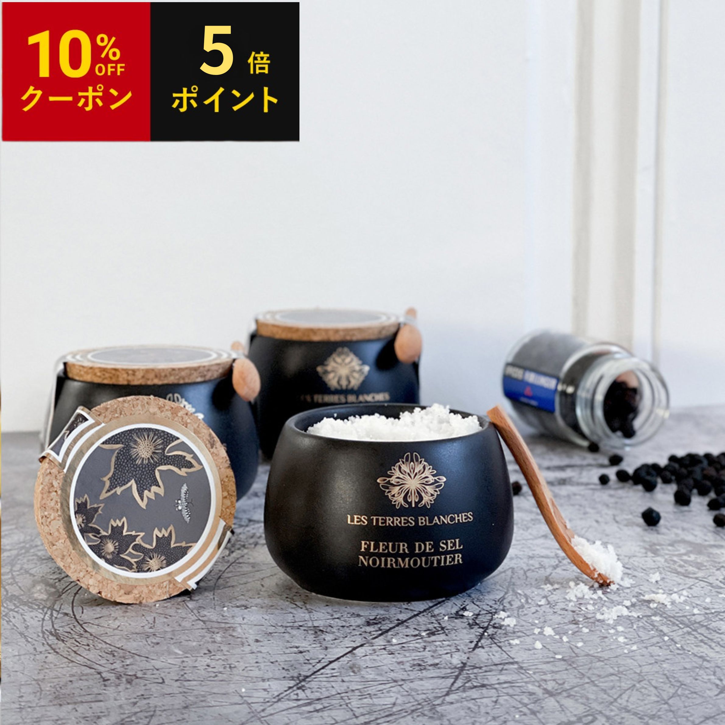 Rakuten - 【公式】ノワルムティエ産 フルール ド セル 80g 【P5倍】【10%OFFクーポン】フランス産 高級塩 天然塩 Fleur de Sel ギフト プレゼント 食用塩