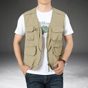 メンズ 多機能ベスト メッシュ 大きいサイズ お釣り アウトドア 作業服 メッシュベスト カメラマン 春夏 軽量 通気 フィッシングベスト 撮影 山歩き 登山服...