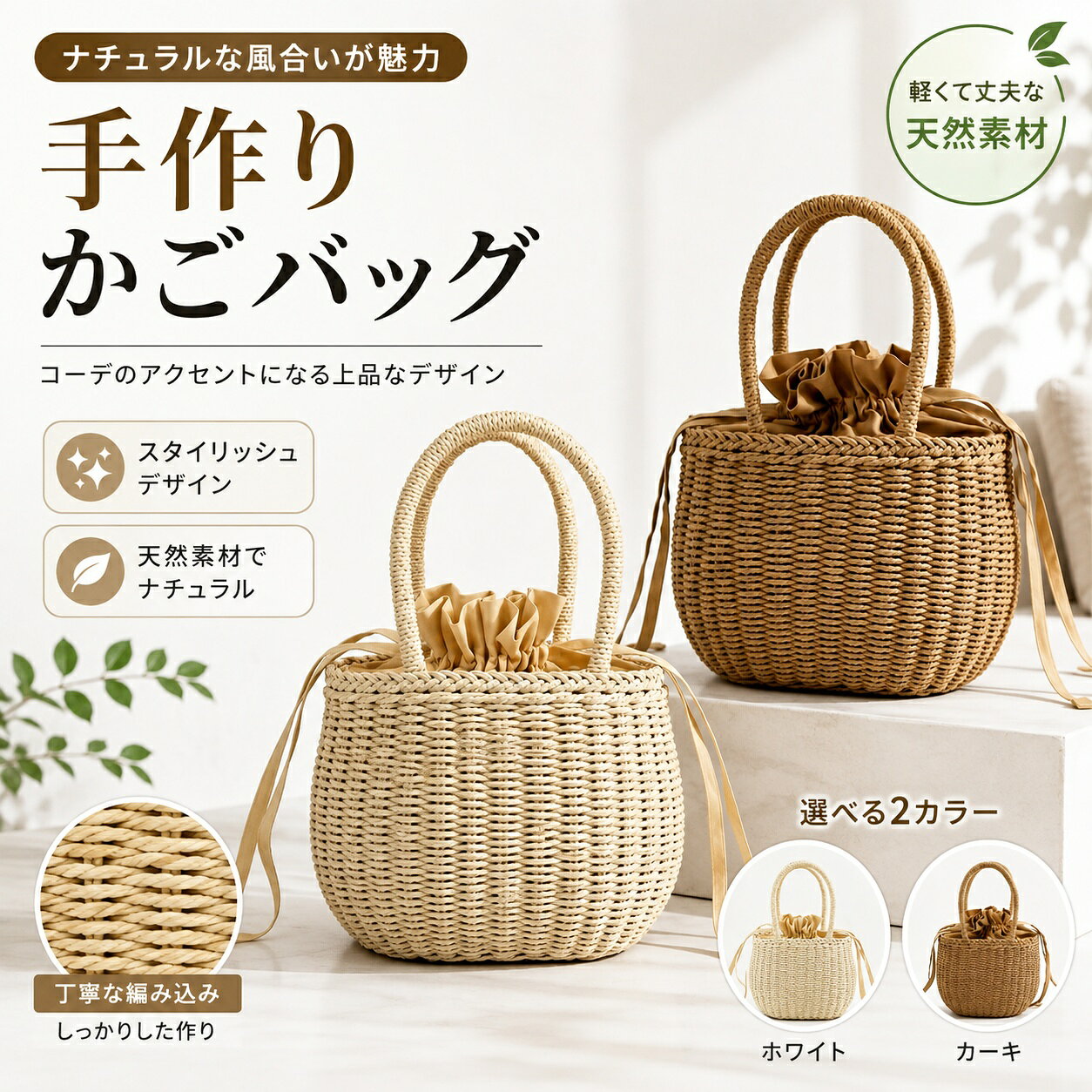 楽天市場】ボンボン カゴ バッグの通販