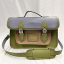 【訳ありB品セール】ザッチェルズ(Zatchels) 14.5インチ ライラックグレー アイスコーヒー ライトグリーン A4(ショルダー&バックストラップ ハン...