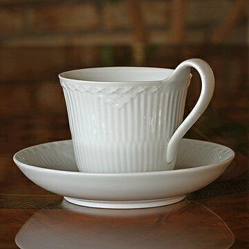 ロイヤルコペンハーゲン[Royal Copenhagen] ホワイトハーフレース ハイハンドルC/S #rch1128-092のサムネイル