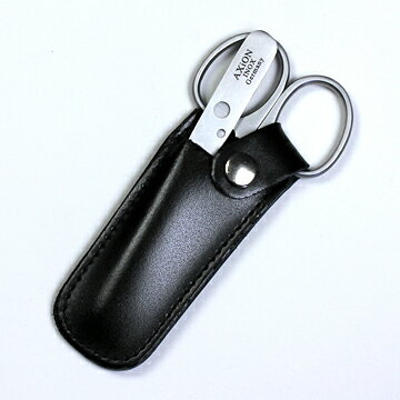 ゾーリンゲン(ドイツ)AXiON 2ピースセット(本革ケース入り)鼻毛はさみ(Ultimate 直刃)+精密毛抜き #slg008033 【メール便は代引きには...