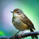 AI生成画像：魅惑の鳥たち　ウグイス　写真画　#010136