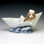 リヤドロ（Lladro リアドロ 陶器人形 置物） 動物 お船に乗って#ldr-6642