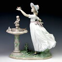 リヤドロ(Lladro リアドロ 陶器人形 置物) 少女 春を告げる小鳥達(台座別#ldr-6106