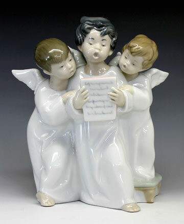 天使の置物 リヤドロ（Lladro リアドロ 陶器人形 置物） 天使 天使のコーラス#ldr-4542