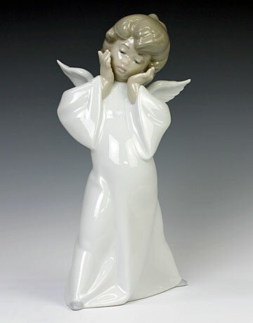 【楽天市場】リヤドロ（Lladro リアドロ 陶器人形 置物） 天使 天使の考え事（うん、そうしよう）#ldr-4959：ボンドストリート