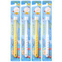 たんぽぽの種 360度ぐるっと丸い歯ブラシ 極細毛 (0〜3歳用 4本セット)