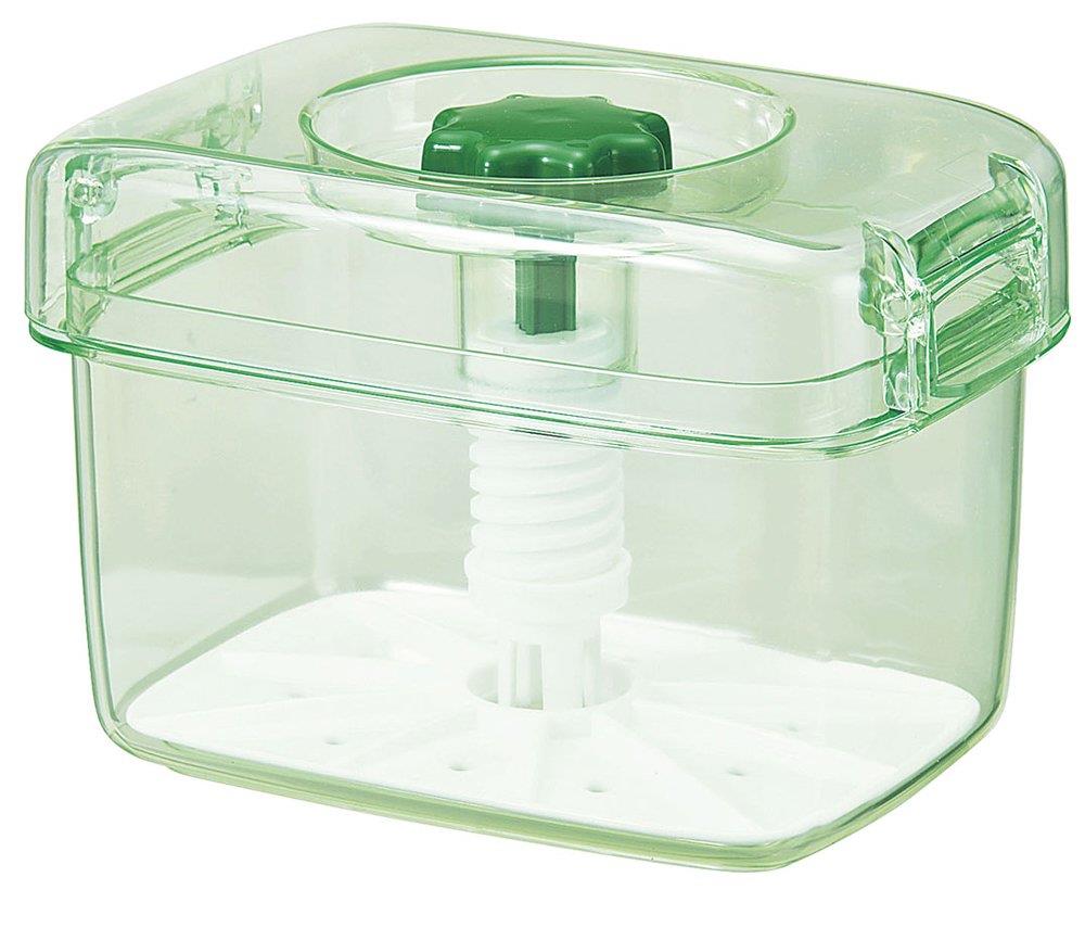 新輝合成 トンボ 保存容器 漬物容器 3.1リットル 手軽に漬けられる 中身が見やすい スケルトングリーン ピクレ K30 幅24×奥行15.5×高さ16cm 日本製
