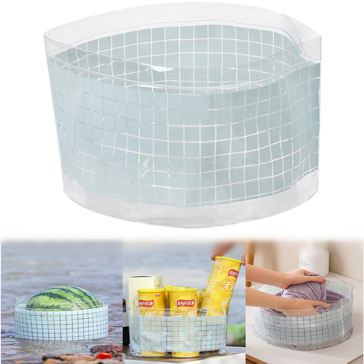 折りたたみ洗面器 6L 旅行用 洗濯バケツ 自立式 キャンプ 水鉢 果物洗い 食器洗い 飲み物クーラー 多機..