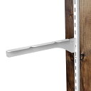 和気産業(Waki Sangyo) 1X4ピラシェル棚受 棚受け金具 1X4材 3枚用 左 ピラシェルシリーズ 棚板 壁面 収納 1枚入 白 WPS022