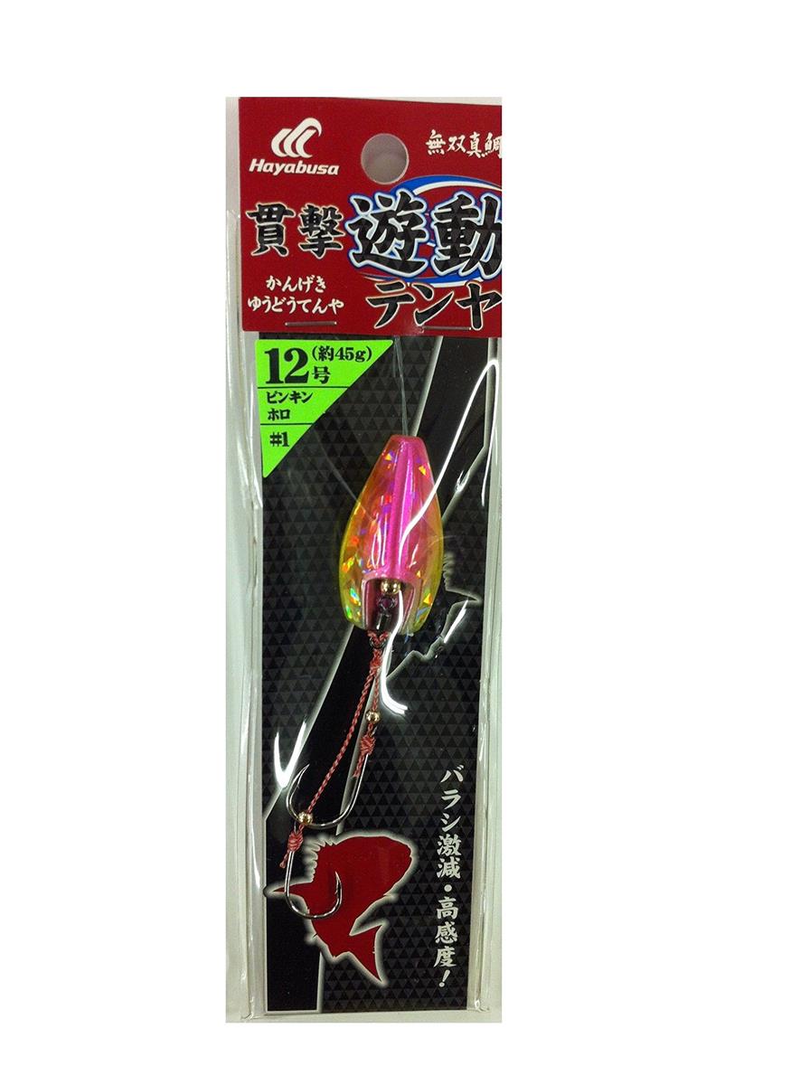 ハヤブサ(Hayabusa) 無双真鯛 貫撃遊動テンヤ SE105 12号 14-12 1 ピンキンホロ