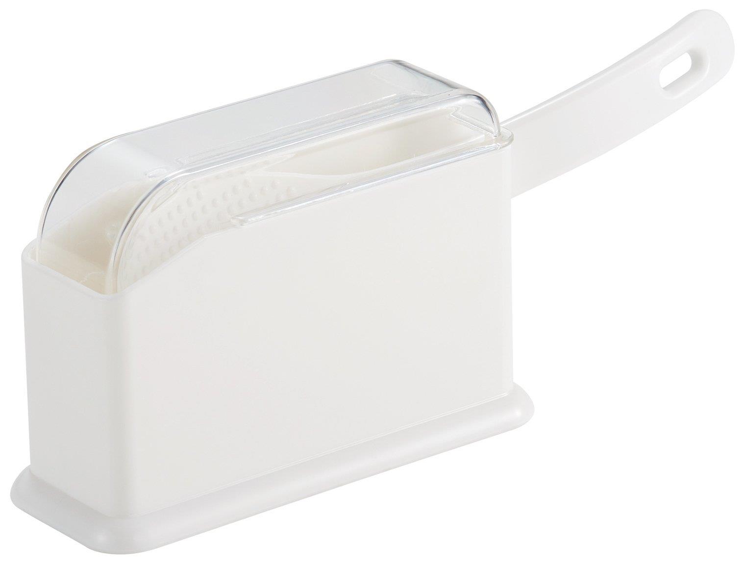 ライクイット(like-it) しゃもじ ケース付き しゃもじホルダー(カバー付) ホワイト 約幅13.5x奥5.2x高9..