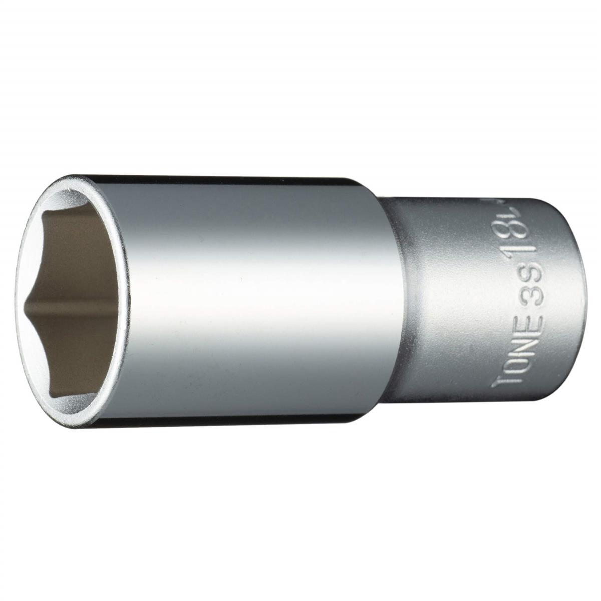 Rakuten - トネ(TONE) ディープソケット(6角) 3S-18L 差込角9.5mm(3/8”) 二面幅18mm